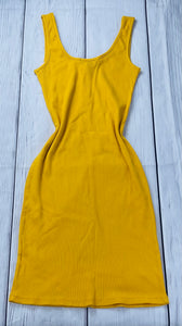 Mustard Bodycon Dress